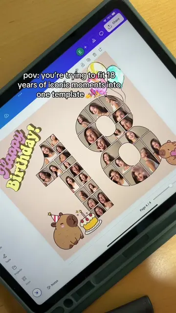 ✨ Creating the perfect 18th birthday photo collage just got easier! 🎉 Whether y