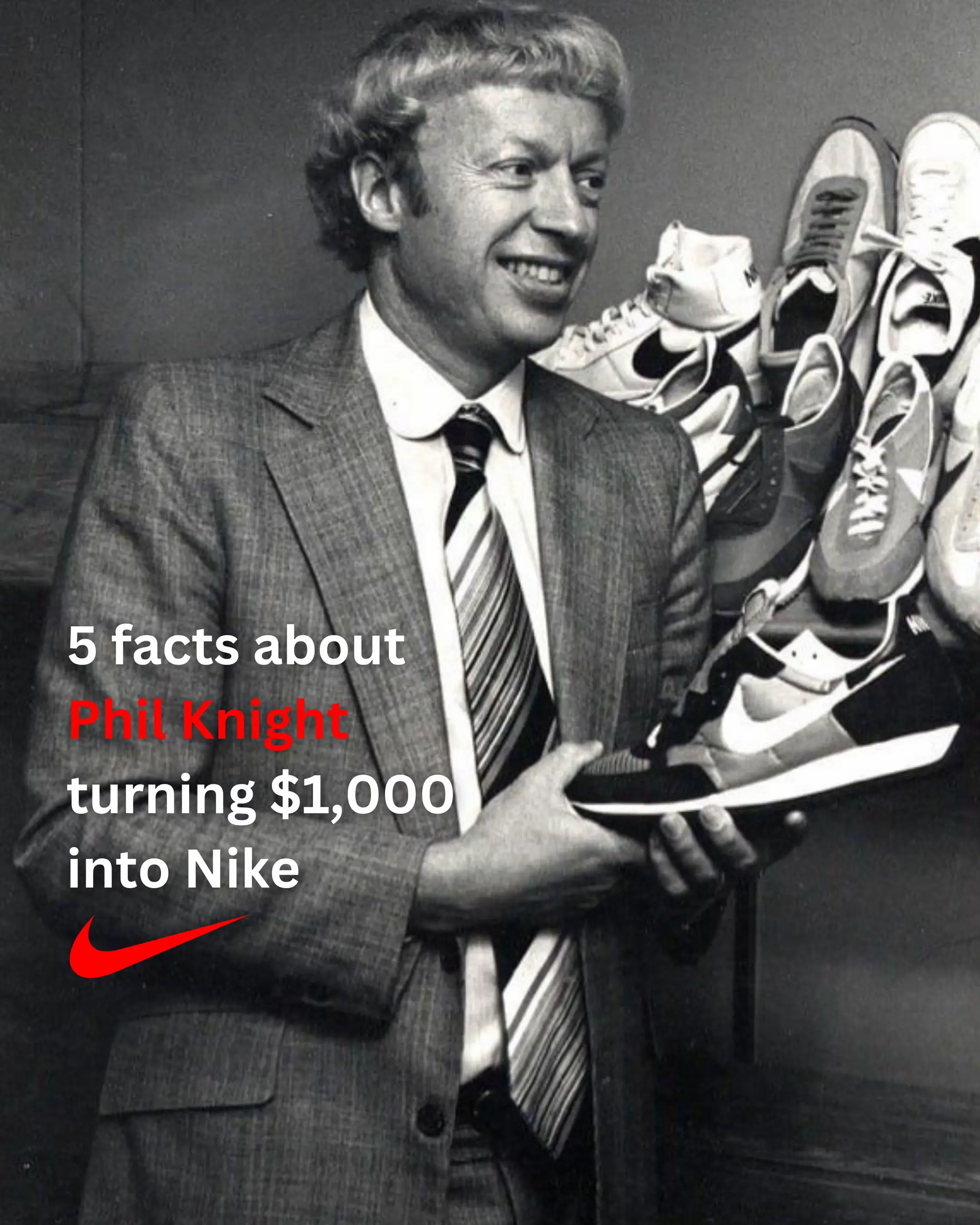 5 facts about Phil Knight turning $1,000 into Nike