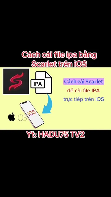 Cách cài file ipa bằng Scarlet trên ios #esign #scarlet #ipa 