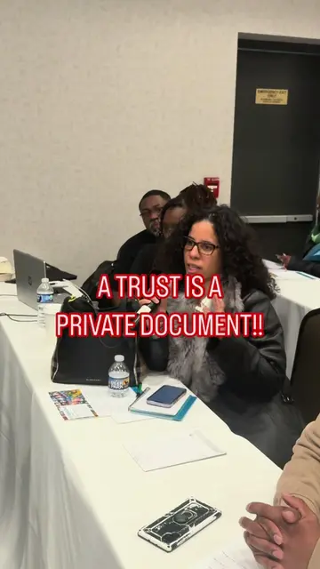 PSA: A trust is a private document. If a bank, title company, or financial insti