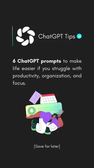 6 ChatGPT Prompts to Beat Overthinking & Boost Focus 💡 Struggling to stay produ