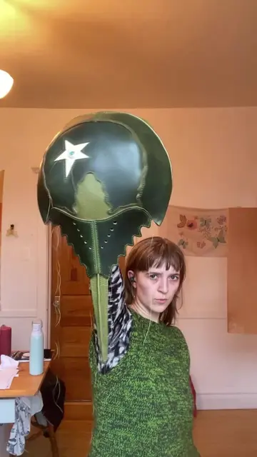 Horseshoe crab hats drop this weekend! :) #SublimeRemains #WearableArt #LeatherA