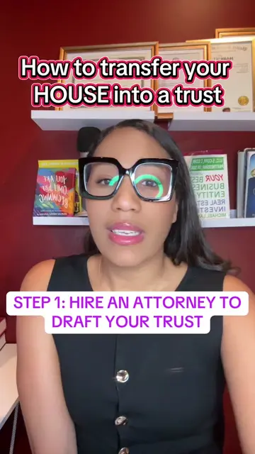 YOU SHOULD NOT OWN REAL ESTATE IN YOUR NAME ALONE!! 1. Create the Trust Before y