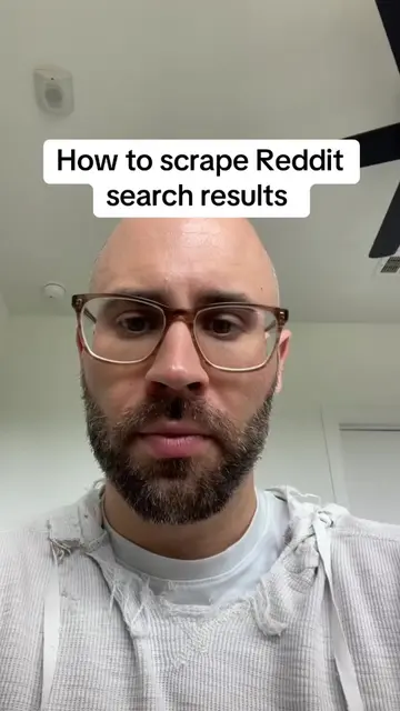 How to scrape Reddit search results 
