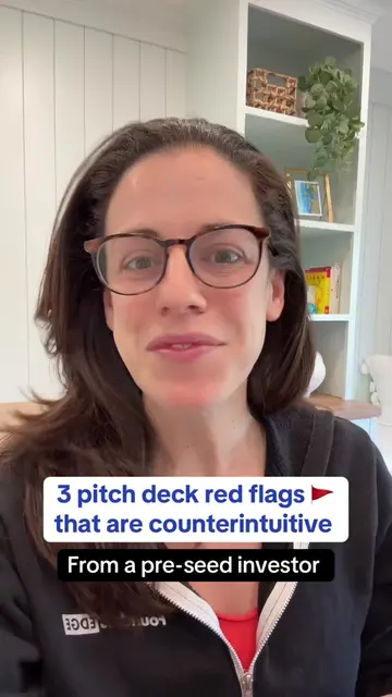 Three counterintuitive pitch deck red flags that might surprise you from a #pres