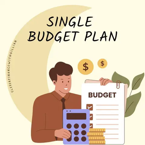 if you're single and you want to start budgeting you can start this budget plan 
