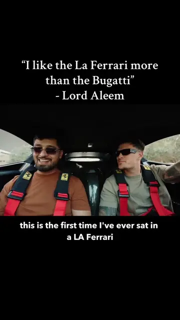 Aleem first time experiencing the La Ferrari 🏎️💨 #laferrari #bugatti #ferrari 
