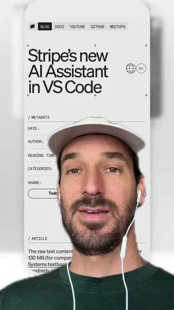 I’m really loving stripes’s new ai assistant in their stripe vs code extension t