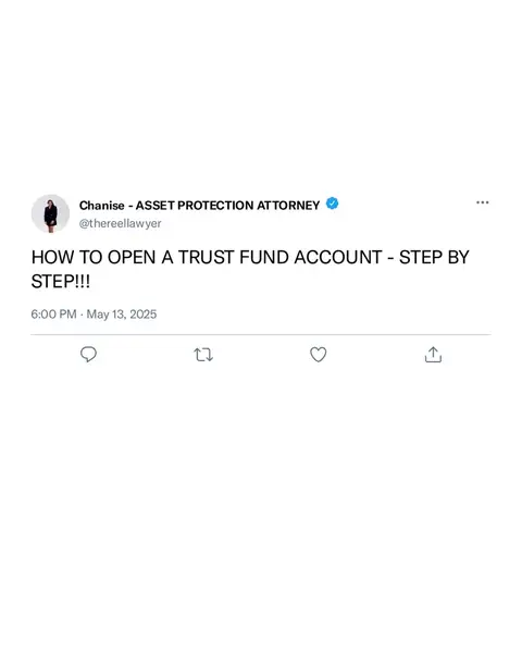 Ready to open a trust fund bank account? Here’s what you’ll need: 	1.	A signed t