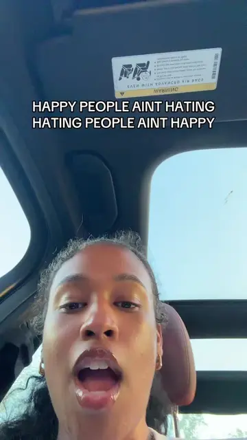Happy people ain’t hating and that’s just period 🤏🏽 #therapytiktok #girltalk #
