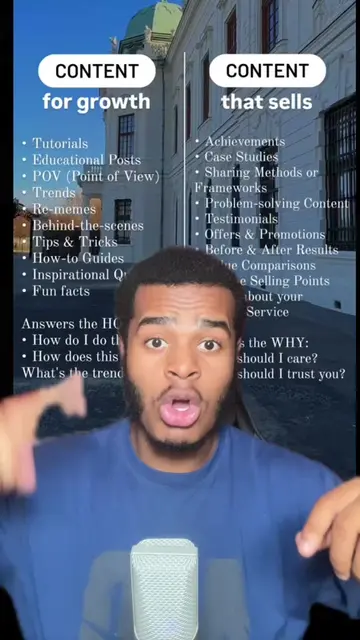 Content that grows vs content that sells💰‼️ #fyp #foryou #tiktokgrowth #content
