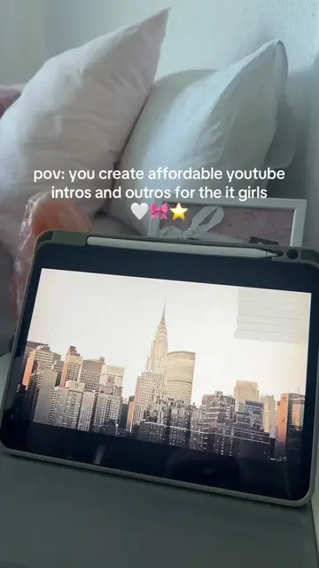 ,,City girl,, Template now available for 13.99$, link in my bio🤍 #youtubeintro 
