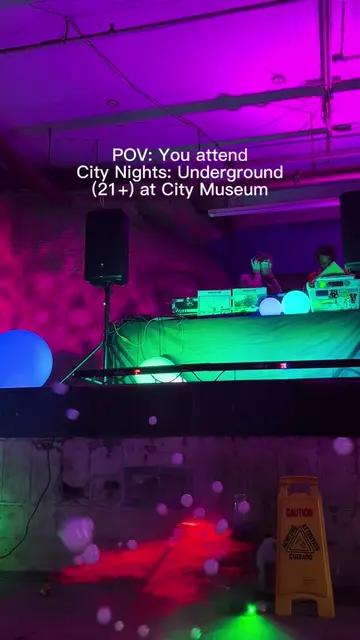 When the sun goes down, the underground lights up. 🔥 City Nights at @citymuseum