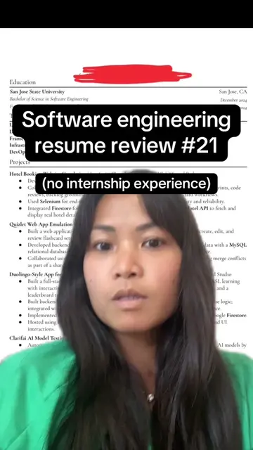Software engineer resume review 21 #Tech #coding #computerscience #engineering #