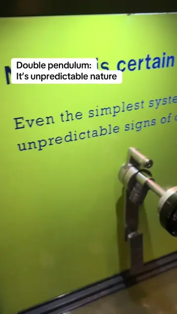 Ever watched a double pendulum in motion and wondered why it never swings the sa