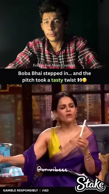 Boba Bhai brought more than just flavor—he spiced up the entire pitch on Shark T