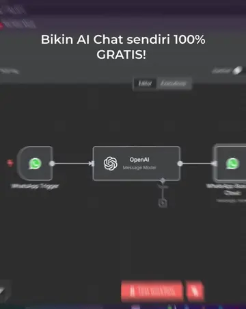 Gua coba coba bikin AI Chat BOT sendiri, dengan source gratis, ternyata bisa.  #