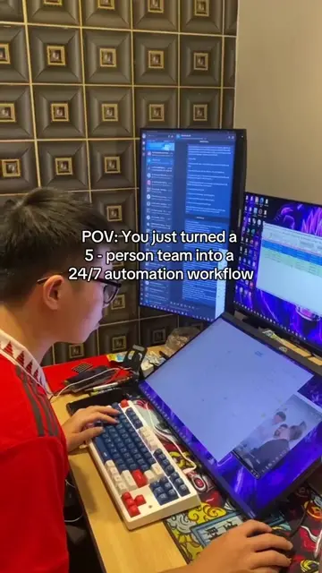 POV: You just turned a  5 - person team into a  24/7 automation workflow  #autom