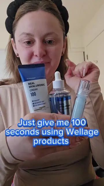 You only need 100 seconds and @wellage USA  products for your skin to look amazi