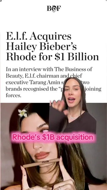 at first I was like 🤔 but now I’m like 🙂‍↕️ #rhode #elfcosmetics #haileybieber