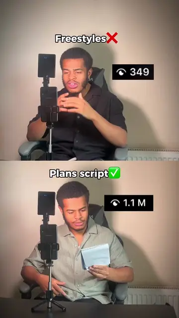 Freestyling vs planning video scripts as a content creator‼️📈  #fyp #foryou #mo