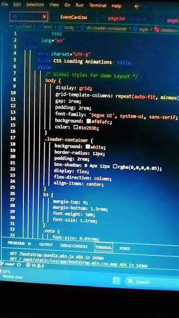 CSS loading effects  #techkoseli #coding #tiktok  #Tech #startup #techkoseli