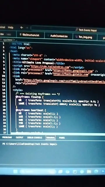 Propose your girl with coding  #techkoseli #Tech #startup #Love #propose 