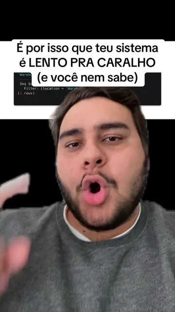 Você escreve SELECT mas não entende nada do que tá rodando por trás. Nunca criou