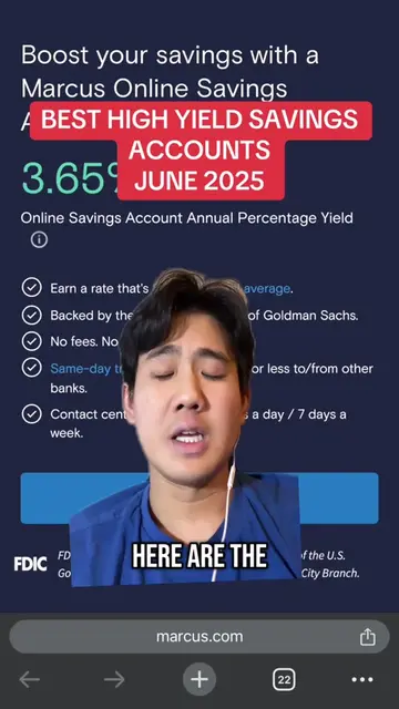 Best high yield savings accounts June 2025  #greenscreen #fyp #finance #financet