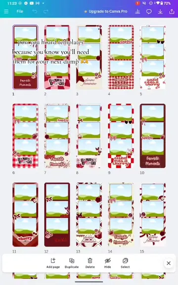 Photo Strips Template on Canva ꒰⁠⑅⁠ᵕ⁠༚⁠ᵕ⁠꒱⁠˖⁠♡ Link: raket.ph/andigitella  #fyp 