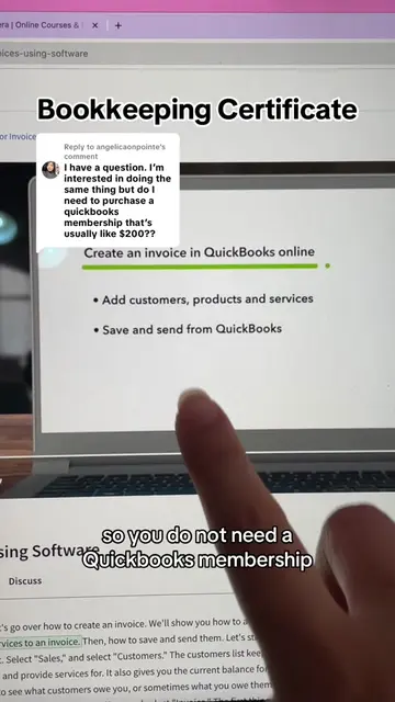 Replying to @angelicaonpointe No need for a quickbooks membership. 🔗 to course 