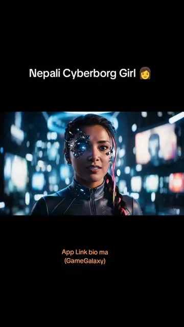 Nepali cyberborg girl from future  #Techkoseli #GameGalaxy #Cyberborg #Nepali #A