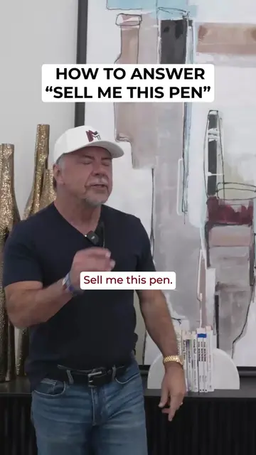 How To Answer “Sell Me This Pen” 🖊️ Follow for more sales tips! #BusinessStrate