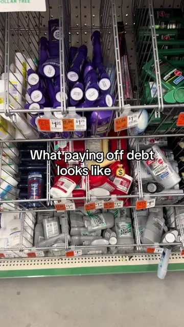 Paying off debt looks like dollar tree finds, looks like exercising outdoors, lo