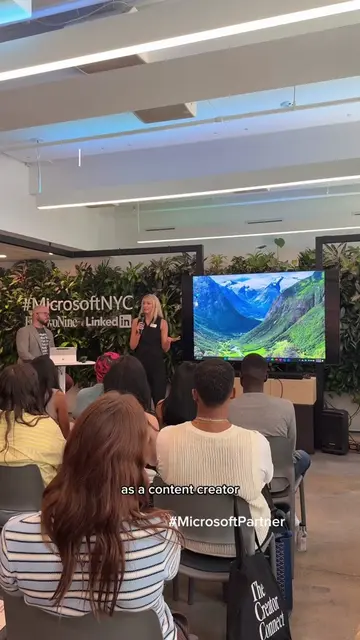 #MicrosoftPartner I can't believe I just presented to a group of creators at a M