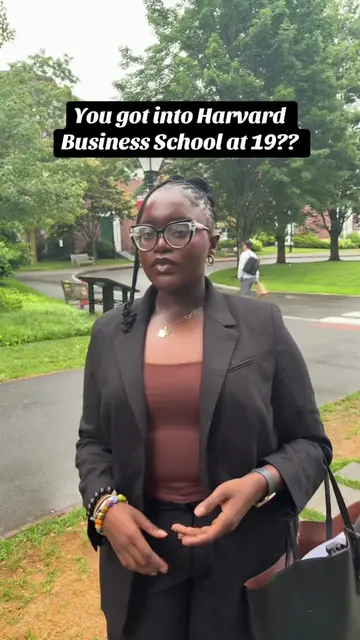 Youngest admit in the cohort alx! Harvard business school at 19 :) #HarvardBusin