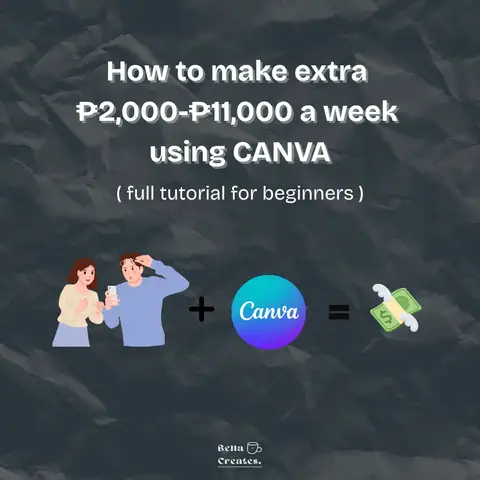How I Make ₱2,000–₱11,000 a Week Using Canva 🎨💸 #canvafontstyles #canvadesigni