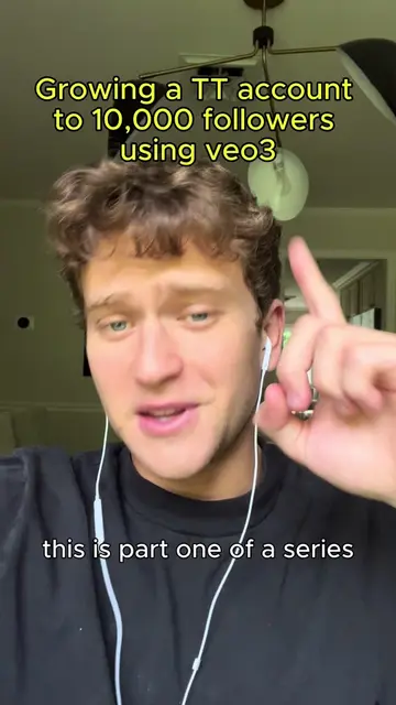 Growing a TikTok account to 10,000 followers using Google veo3 Ai vídeos. I’ve o