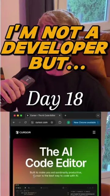Day 18: My simple 2-tool stack for building apps as a non-developer. This AI wor
