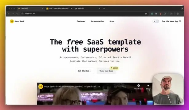 Open SaaS is a free, open-source SaaS boilerplate template with lots of features