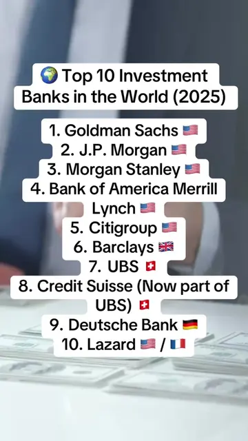 Want to work on Wall Street? Here are the top 10 investment banks to aim for in 