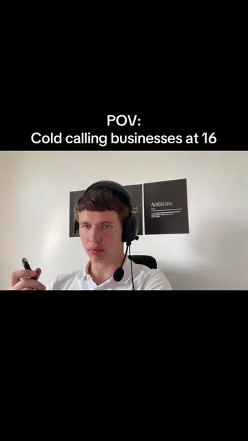Cold calling businesses at 16 📞 #smma #business #entrepreneur #socialmediamarke