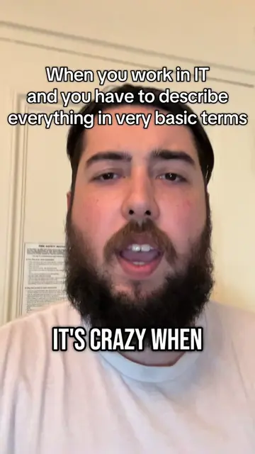When you work in IT and you have to describe everything in very basic terms #fyp
