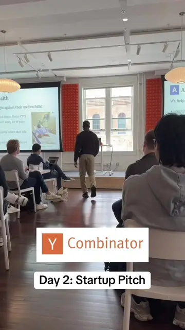 Day 2: we had to pitch our startup in front of the entire group #ycombinator 
