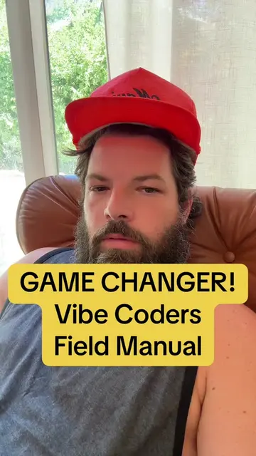 Just dropped the Vibe Coders Field Manual... the complete system I use to build 