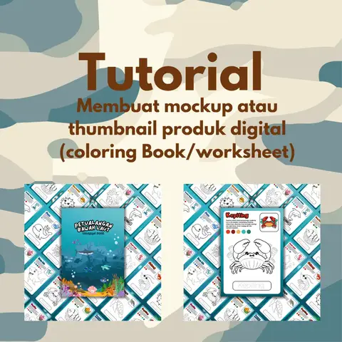 Untuk teman-teman yang masih bingung cara buat mockup/thumbnail produk, aku kasi