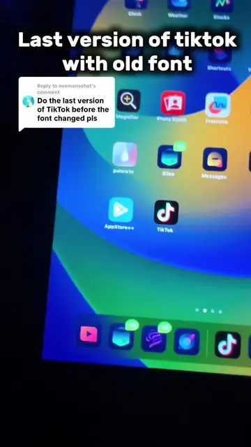 Replying to @neemansohot The last version of tiktok with the old font #fyp #tikt