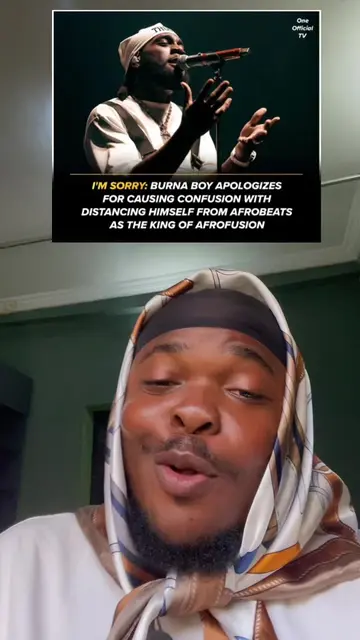 Burna boy finally apologized for saying Afrobeat has no substance #burnaboy #afr