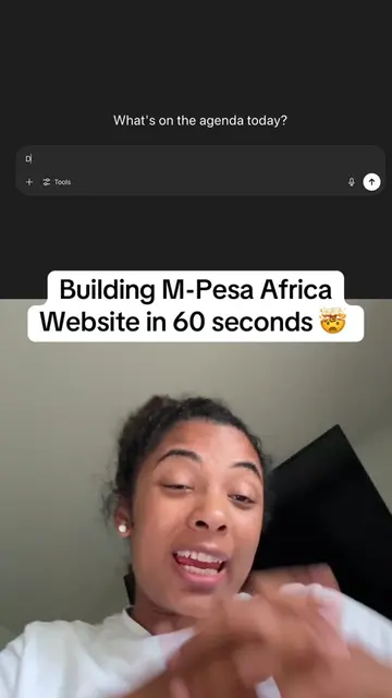 Let’s build the Africa money Managment company’s website M-Pesa using only AI. #