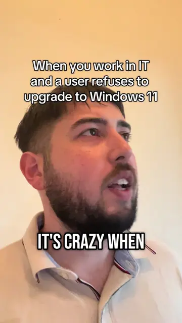 When you work in IT and a user refuses to upgrade to Windows 11 #fyp #computerto